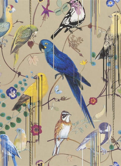 Tapete Birds Sinfonia - Or