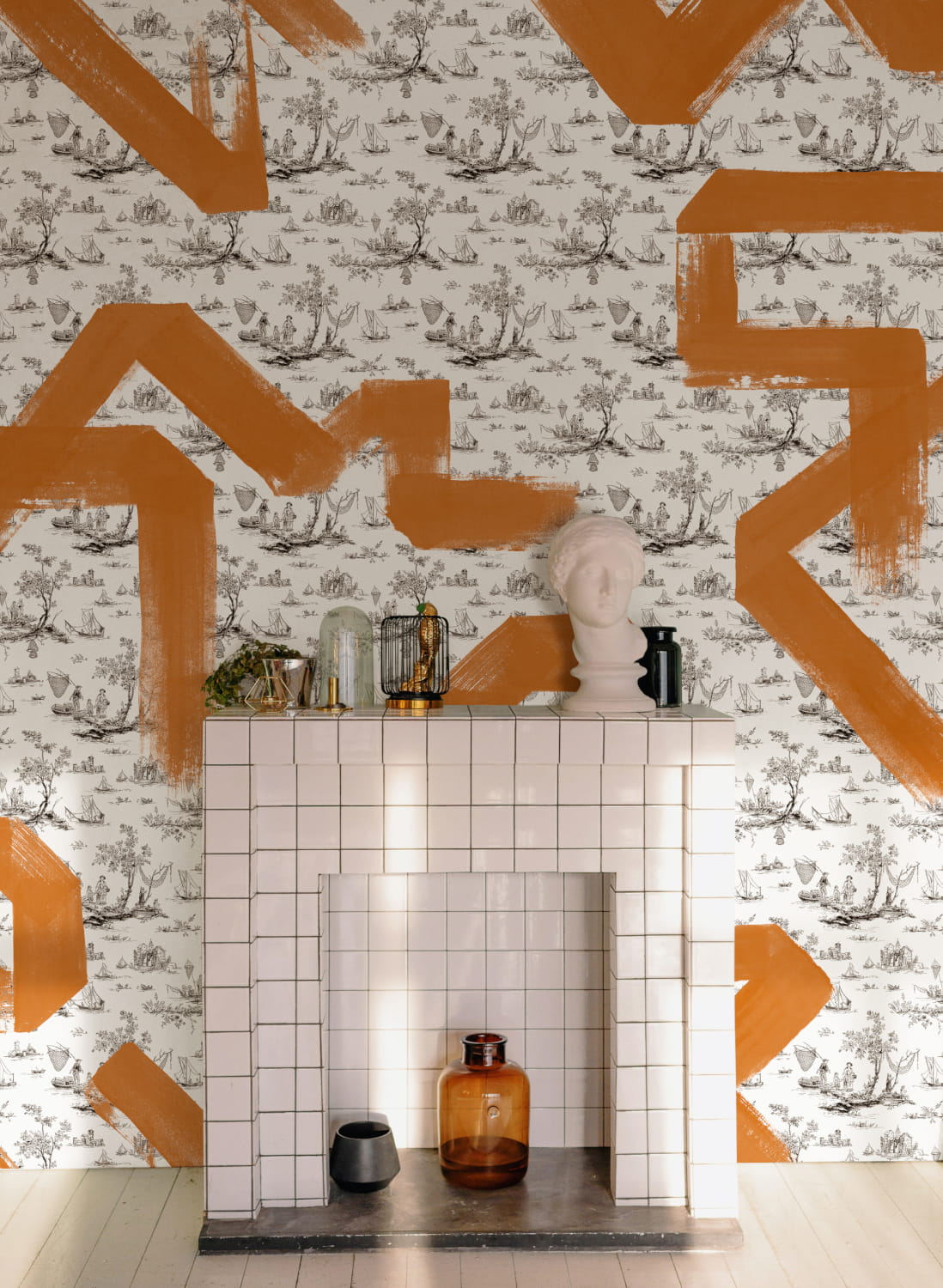 Mural Toile Strokes