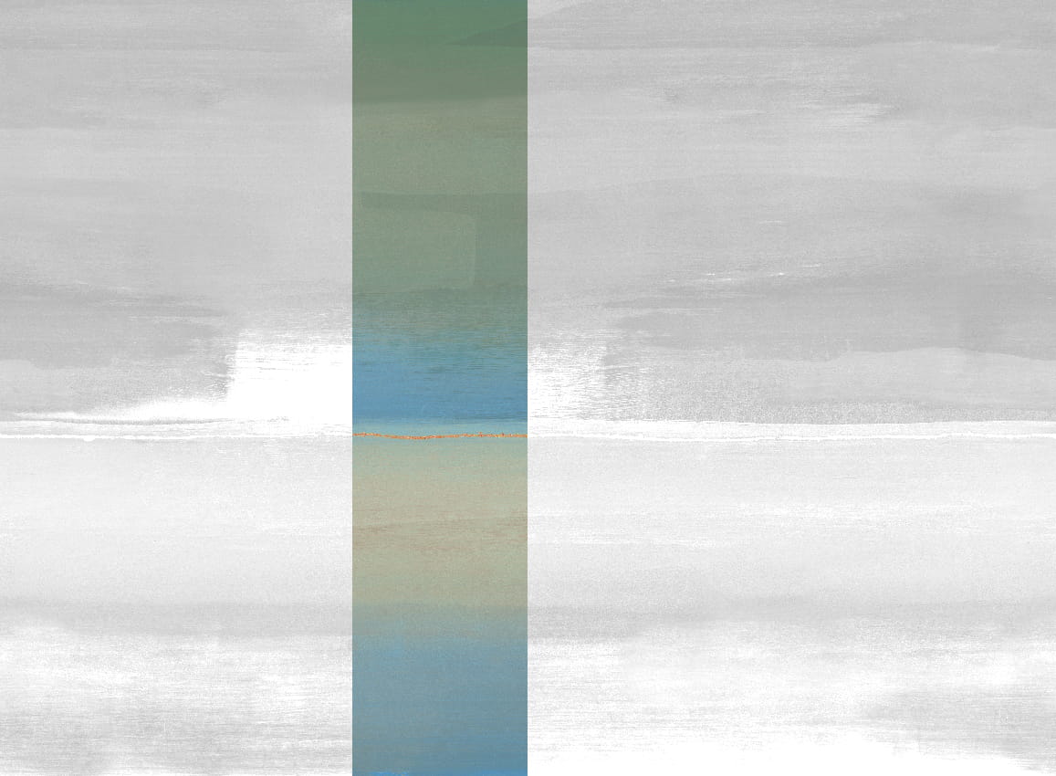 Wandbild Alegranza - Green Blue Panel 3