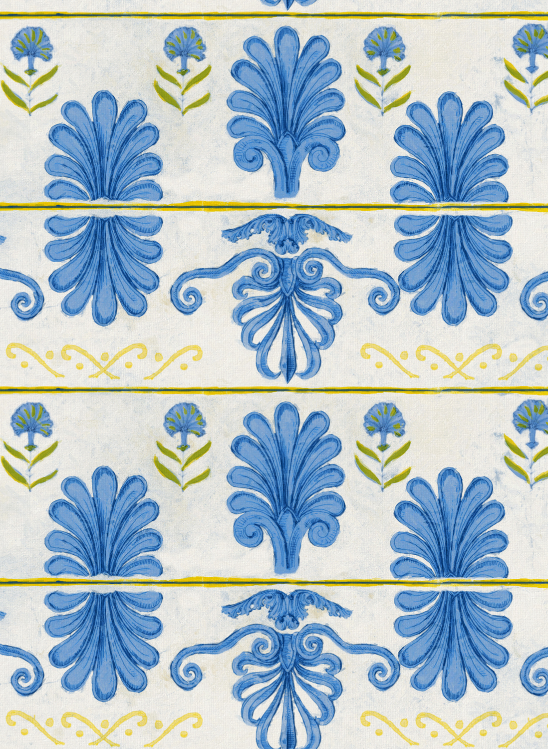 Tapete Mykonos Villa Motif - White Sand