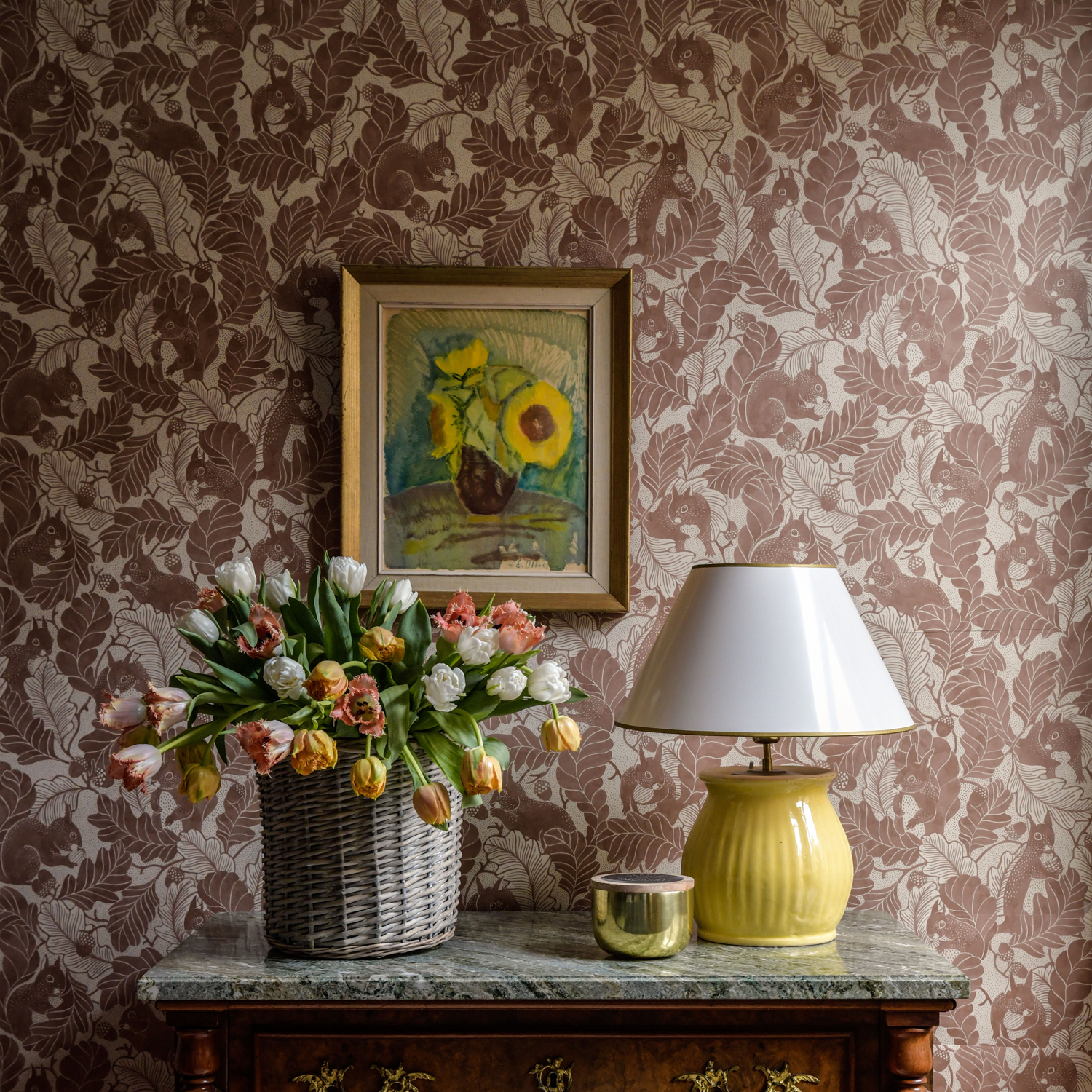 Tapete Oak Tree Tails - Powder Tan