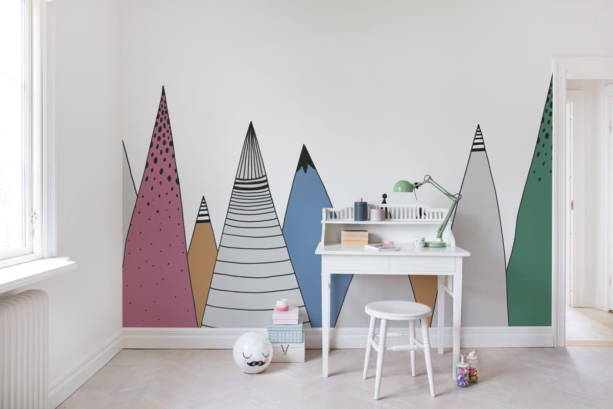 Wandbild Mountain Ridge - Color