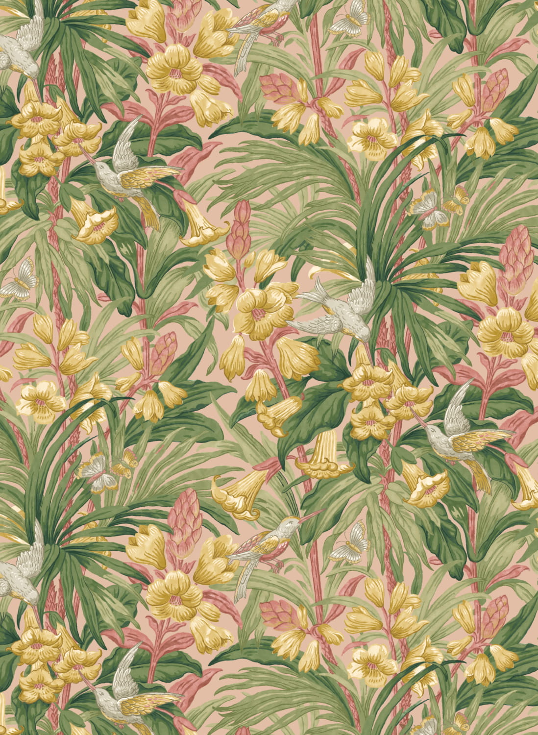Tapete Trumpet Flowers - Blush
