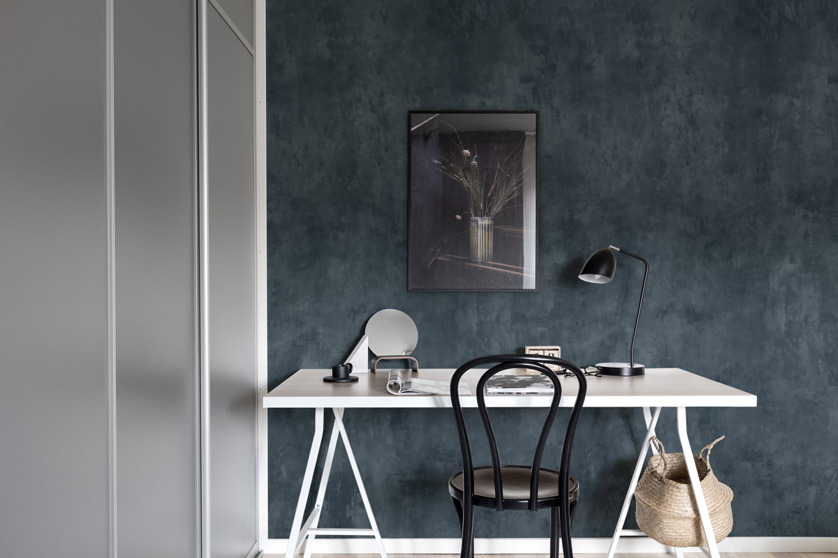 Wandbild Fresco Wall - Blue