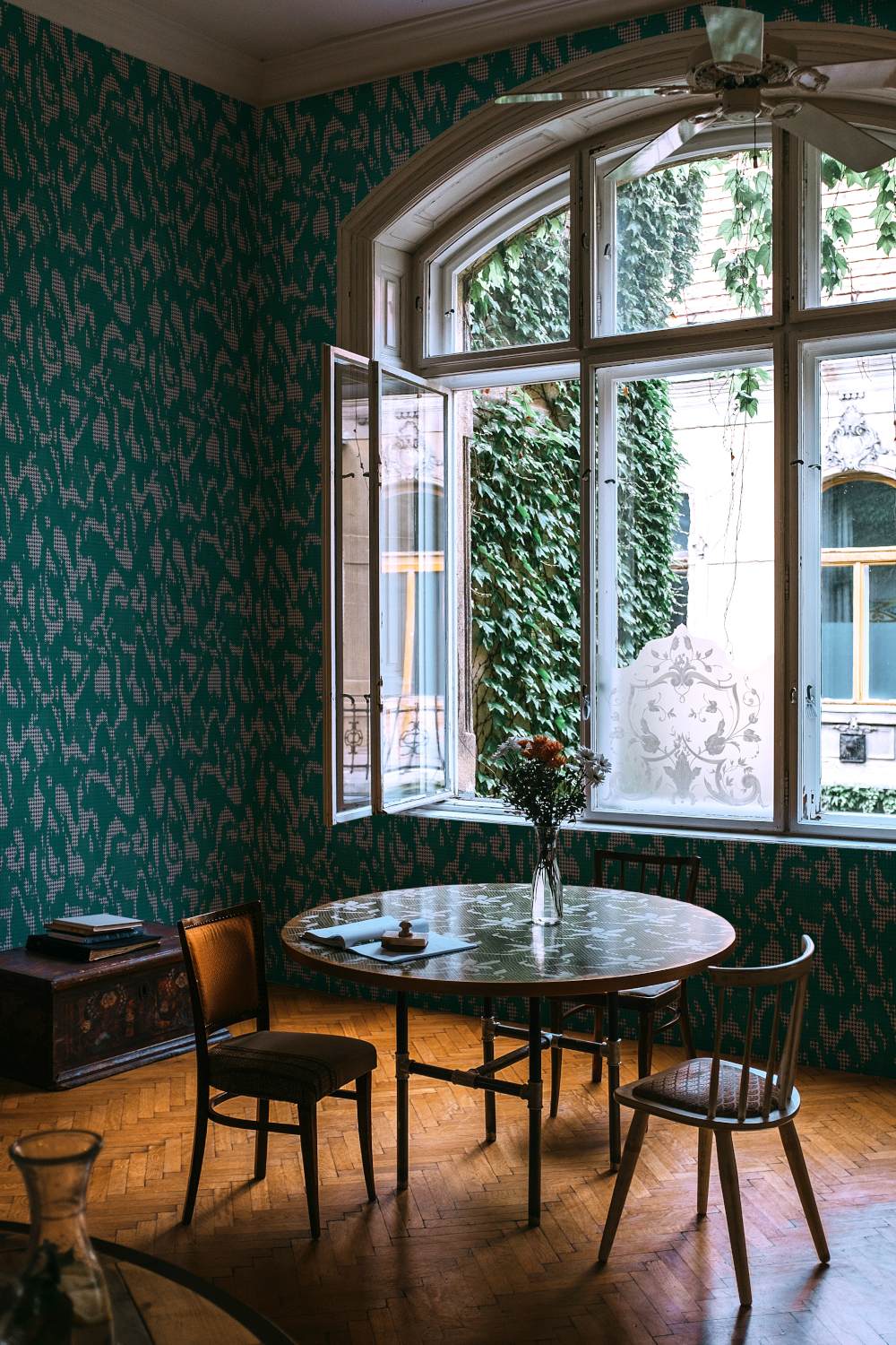 Tapete Moire Screen - green