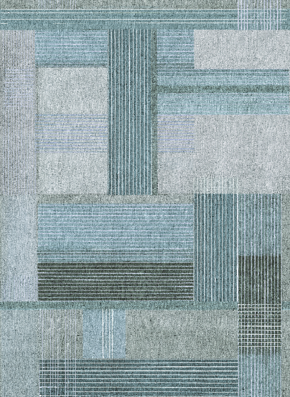 Wandbild Bonn - Light Blue Panel 1