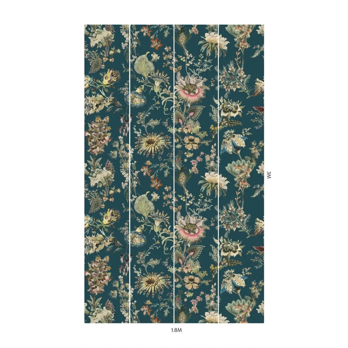 Wandbild Flora Fantasia - Cerulean