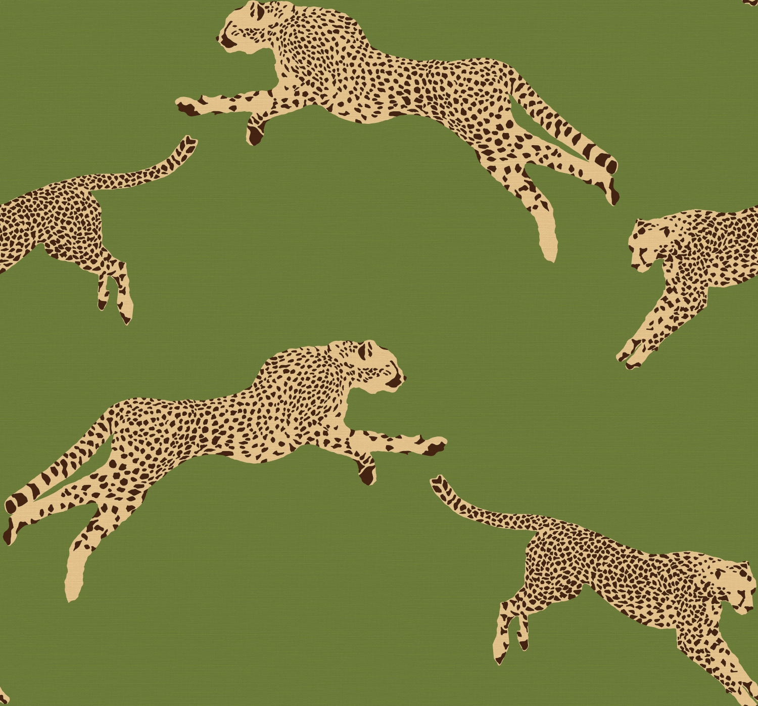 Tapete Leaping Cheetah Grasscloth - 26024