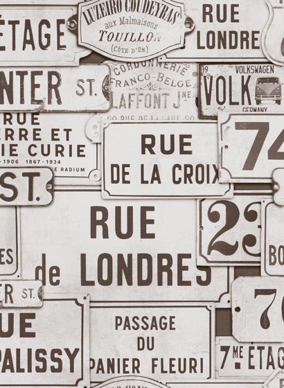 Tapete Street Signs - WP20034