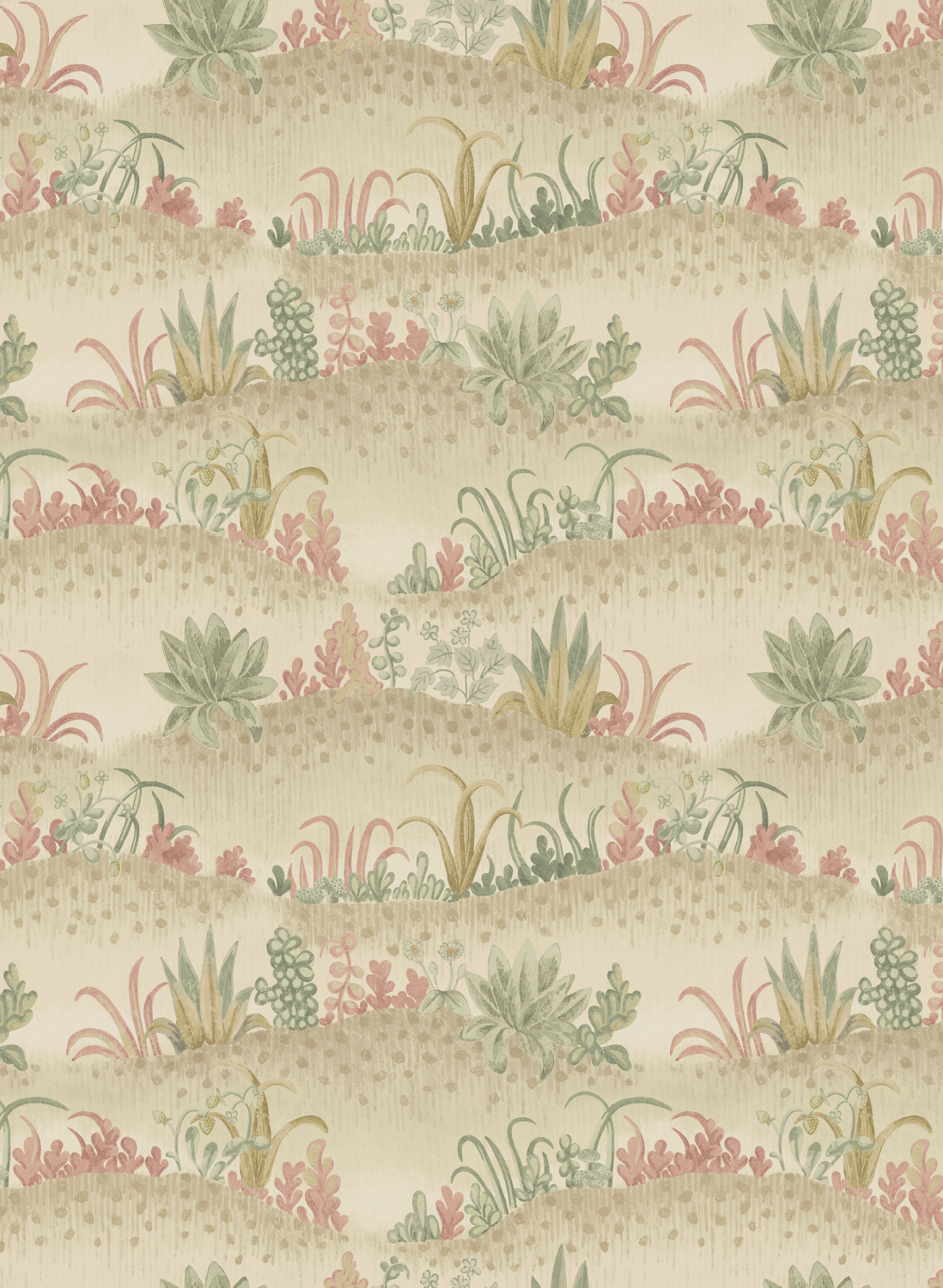 Tapete Garden Tapestry - Pink/ Green
