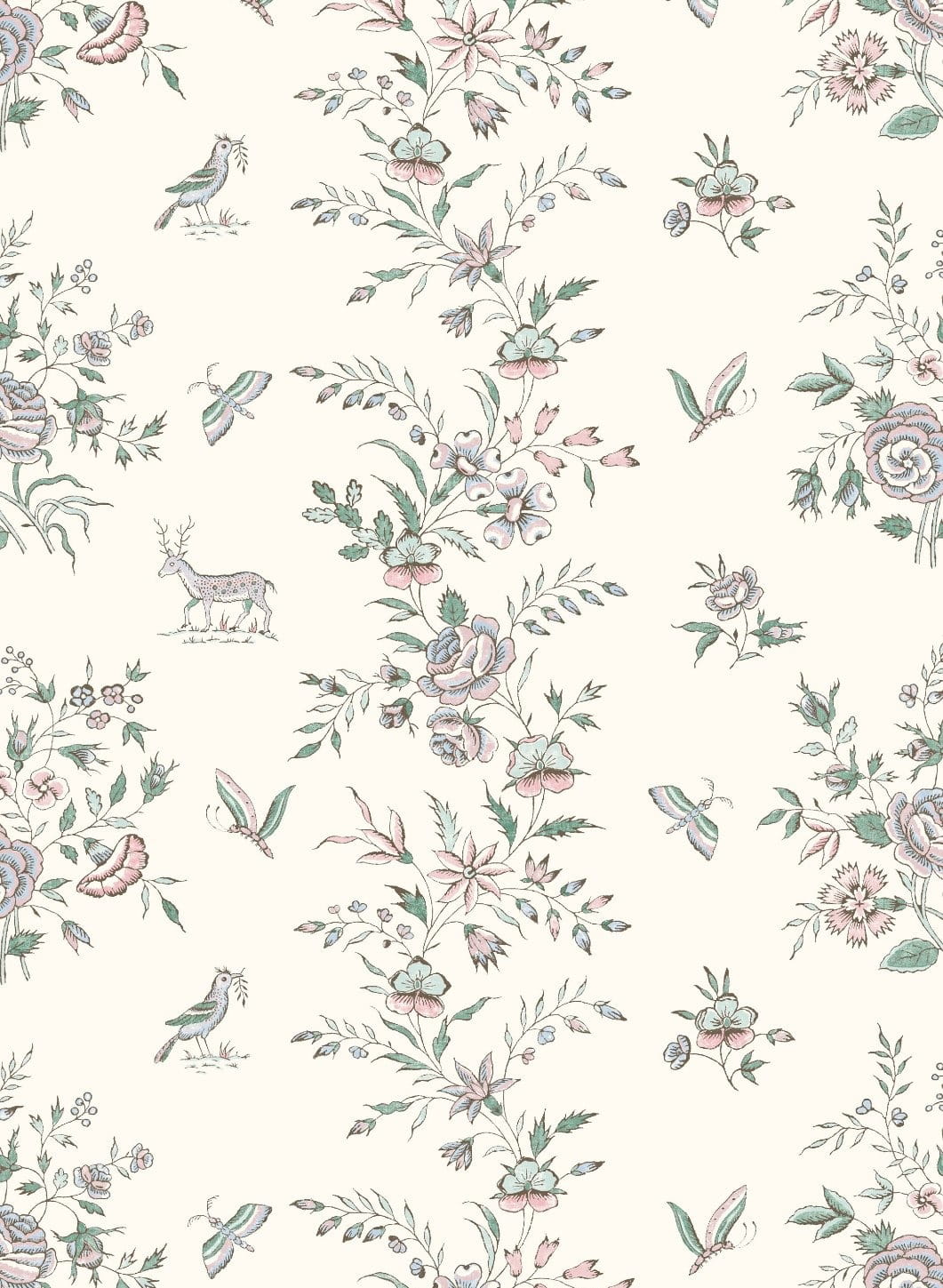 Tapete Fleurie - Peppermint Rose