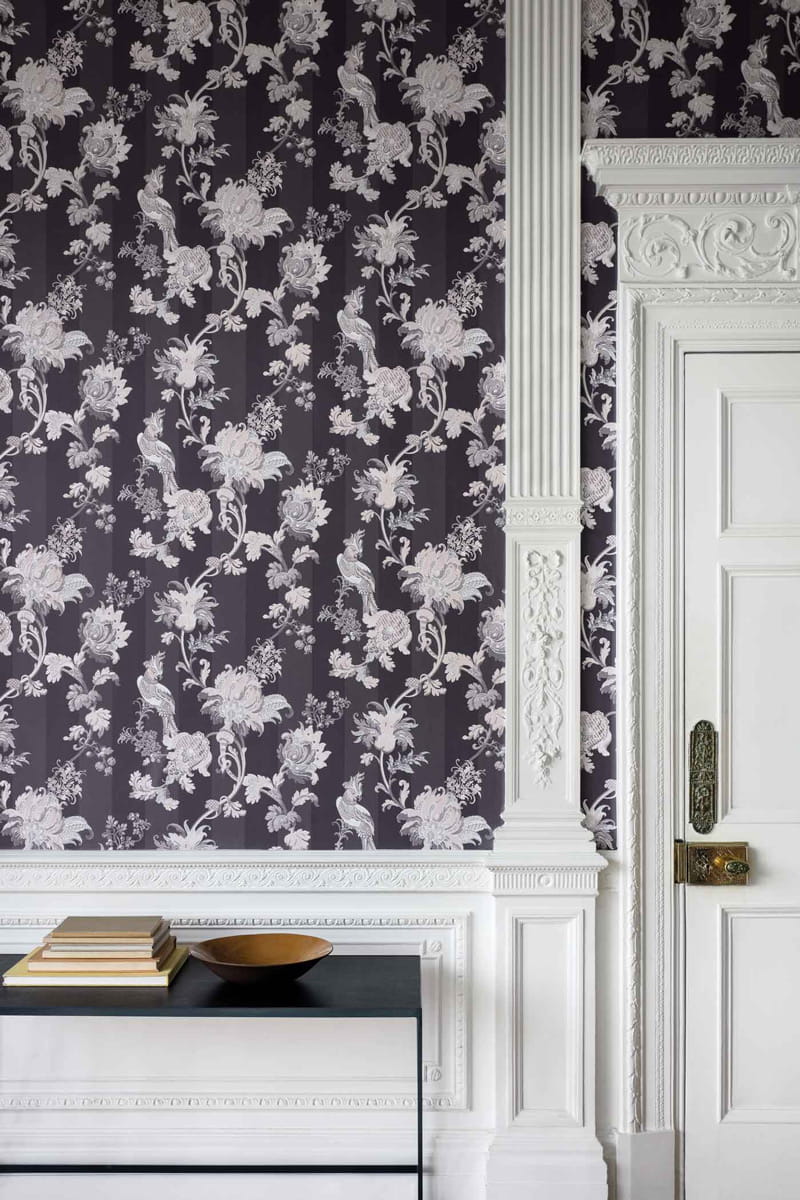 Tapete Zerzura - Slate Grey & Blush Pink