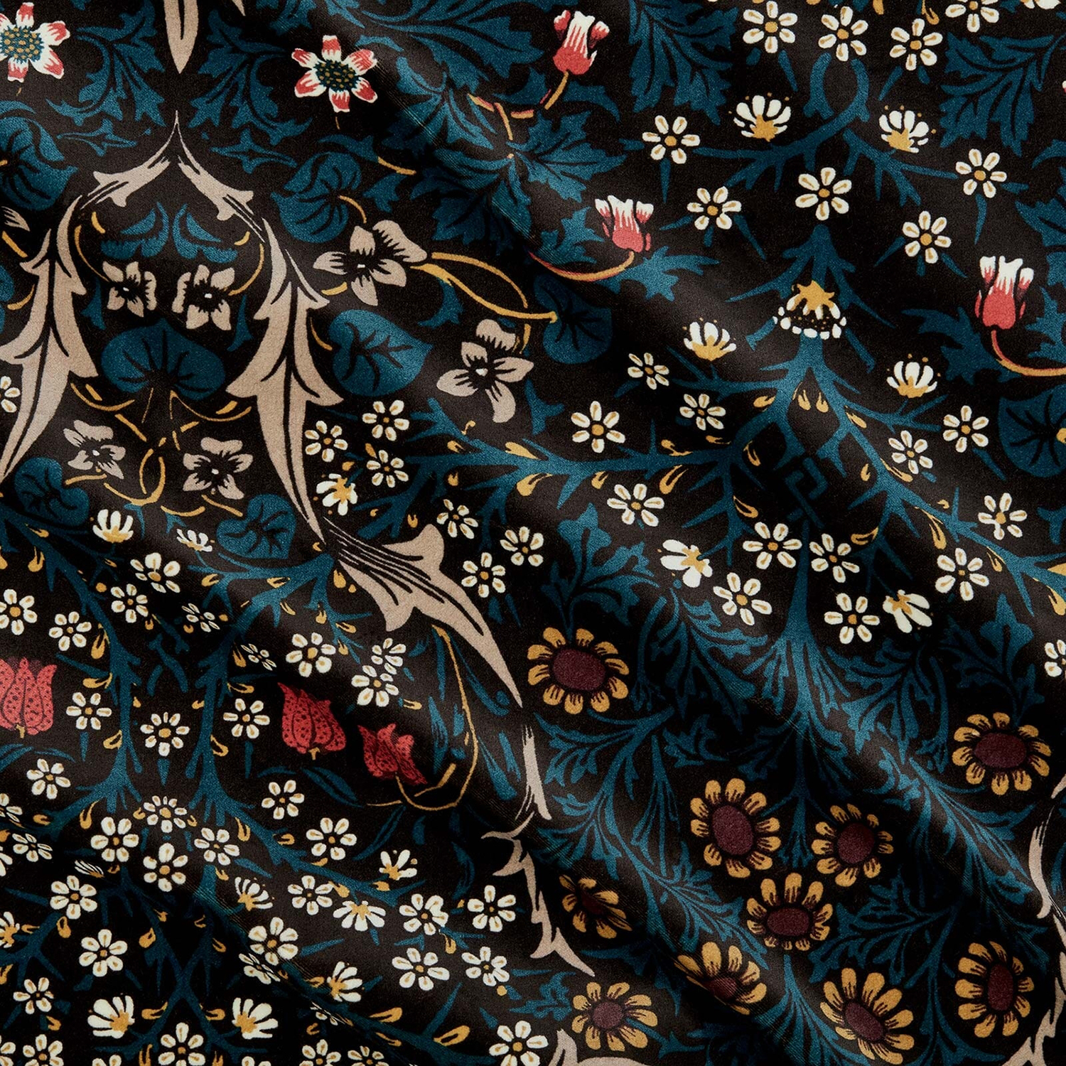 Stoff Blackthorn - Velvet - Teal