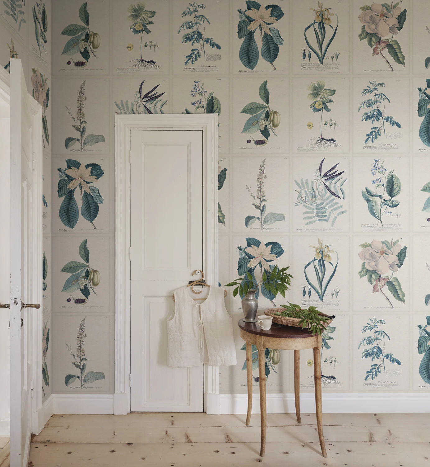 Wandbild Flora - Blue
