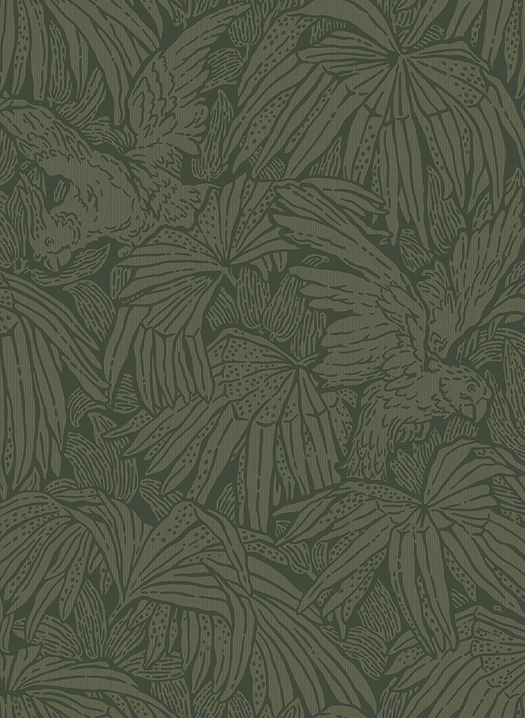 Tapete Hidden Parrot - 2277