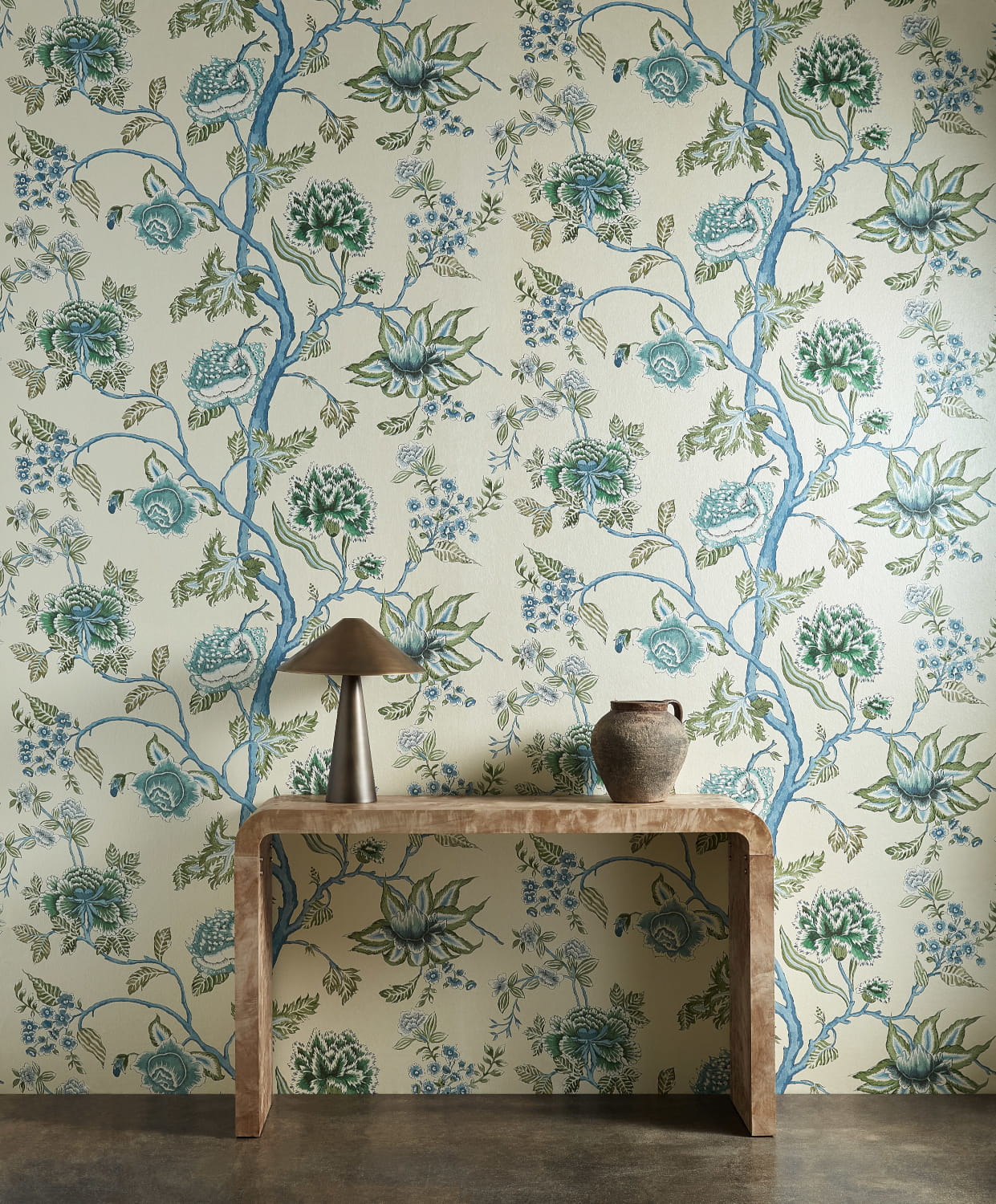 Tapete Indienne - Cornflower/ Pine