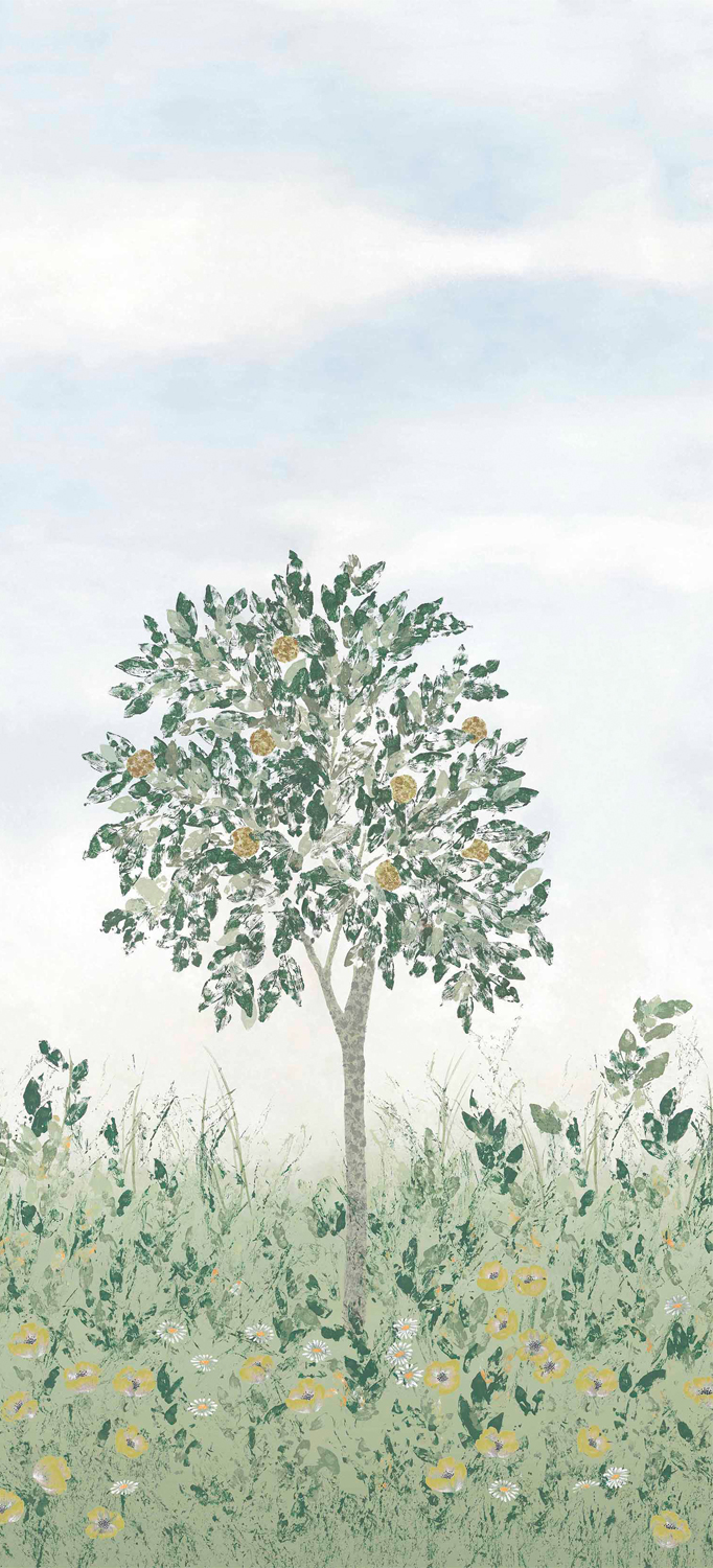 Wandbild Fresco - Vert Panel B
