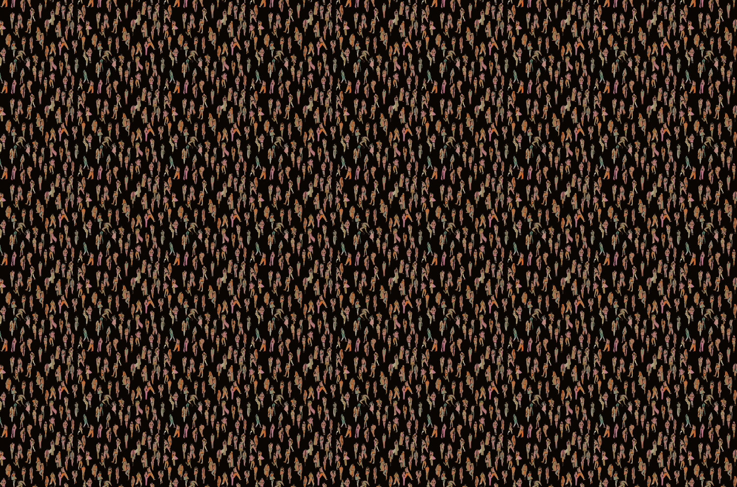 Tapete Unique People - Black