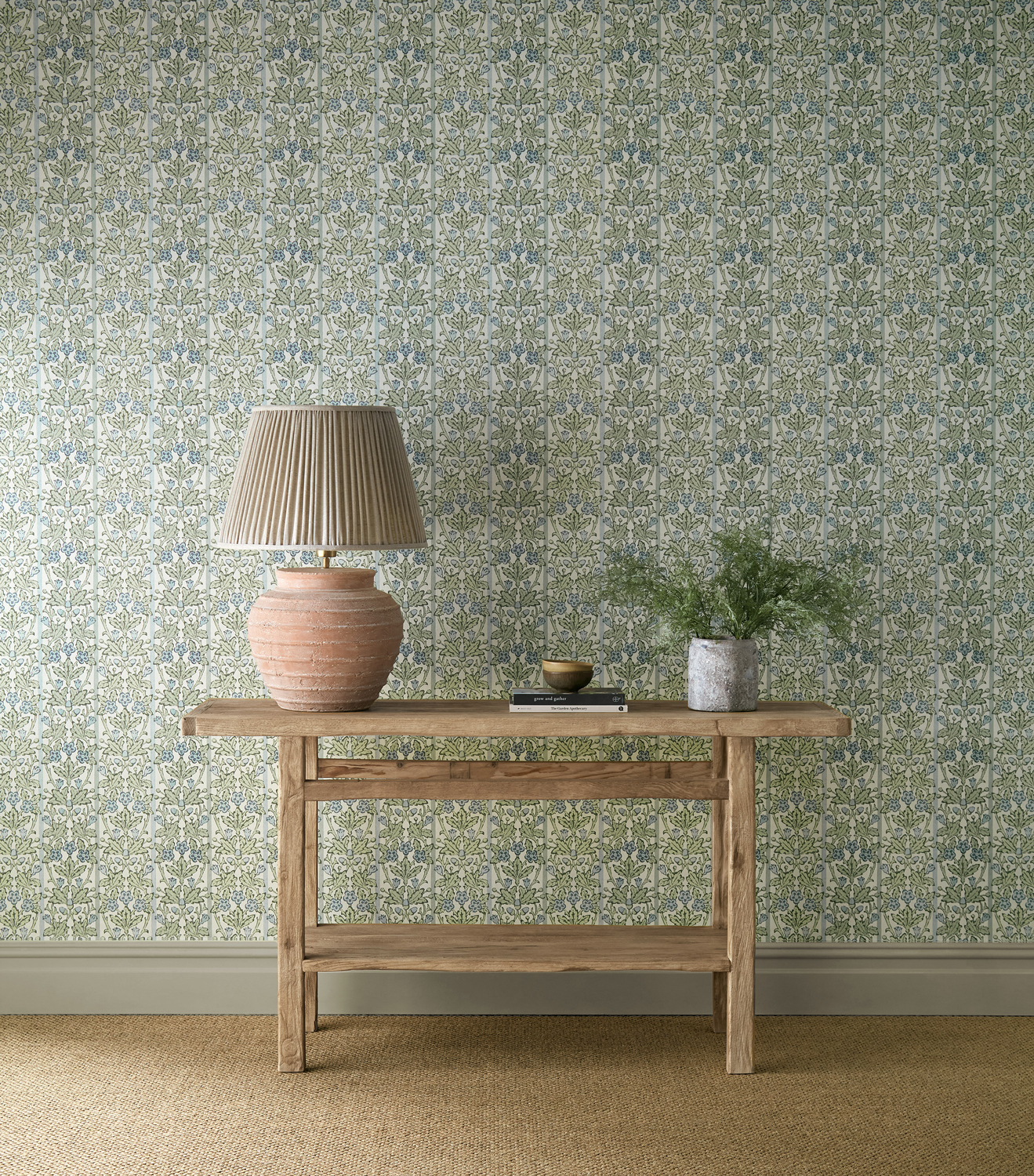 Tapete Oak & Blossom - Thyme/ Woad
