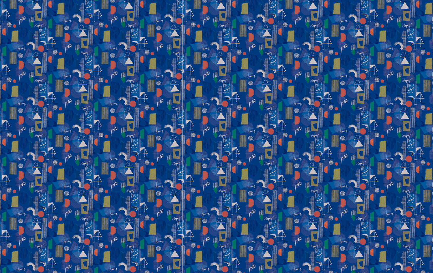 Tapete Brave Partiture - Blue