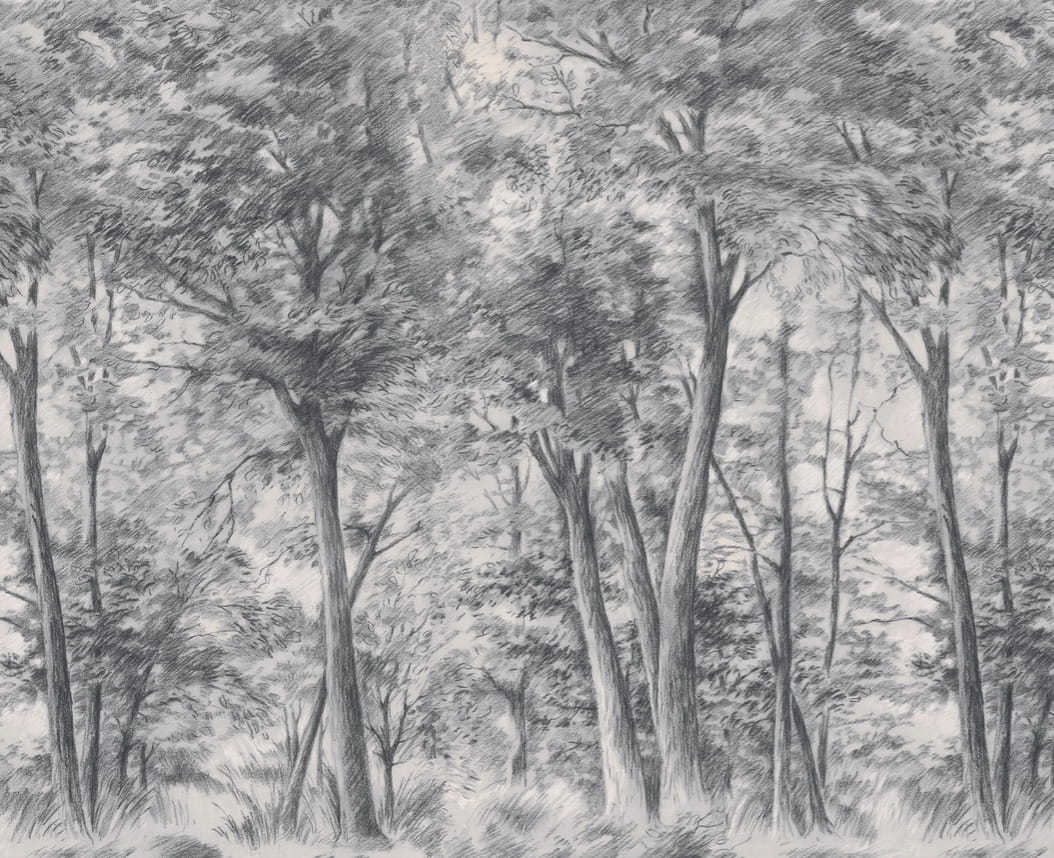 Wandbild Sketch of Trees - 9630W