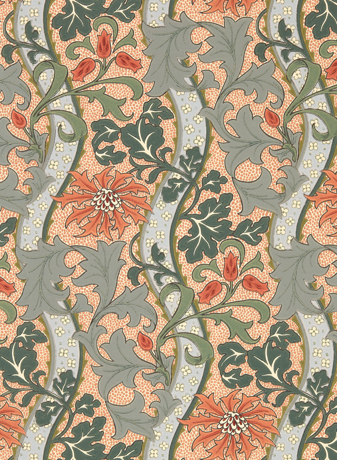 Tapete Cornflower - Russet/ Teal