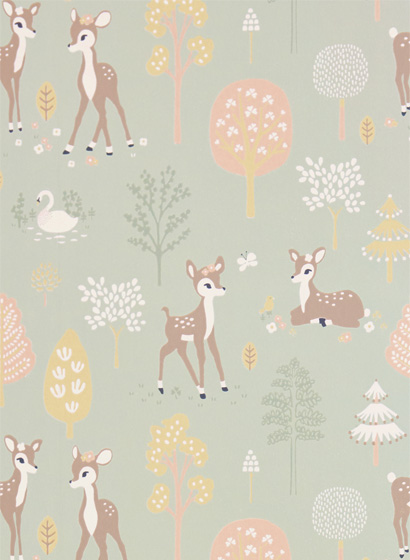 Tapete Golden Woods - Dusty Green