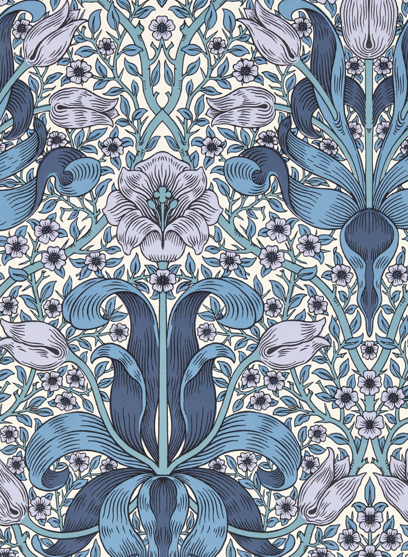 Tapete Spring Thicket - Indigo/ Lilac