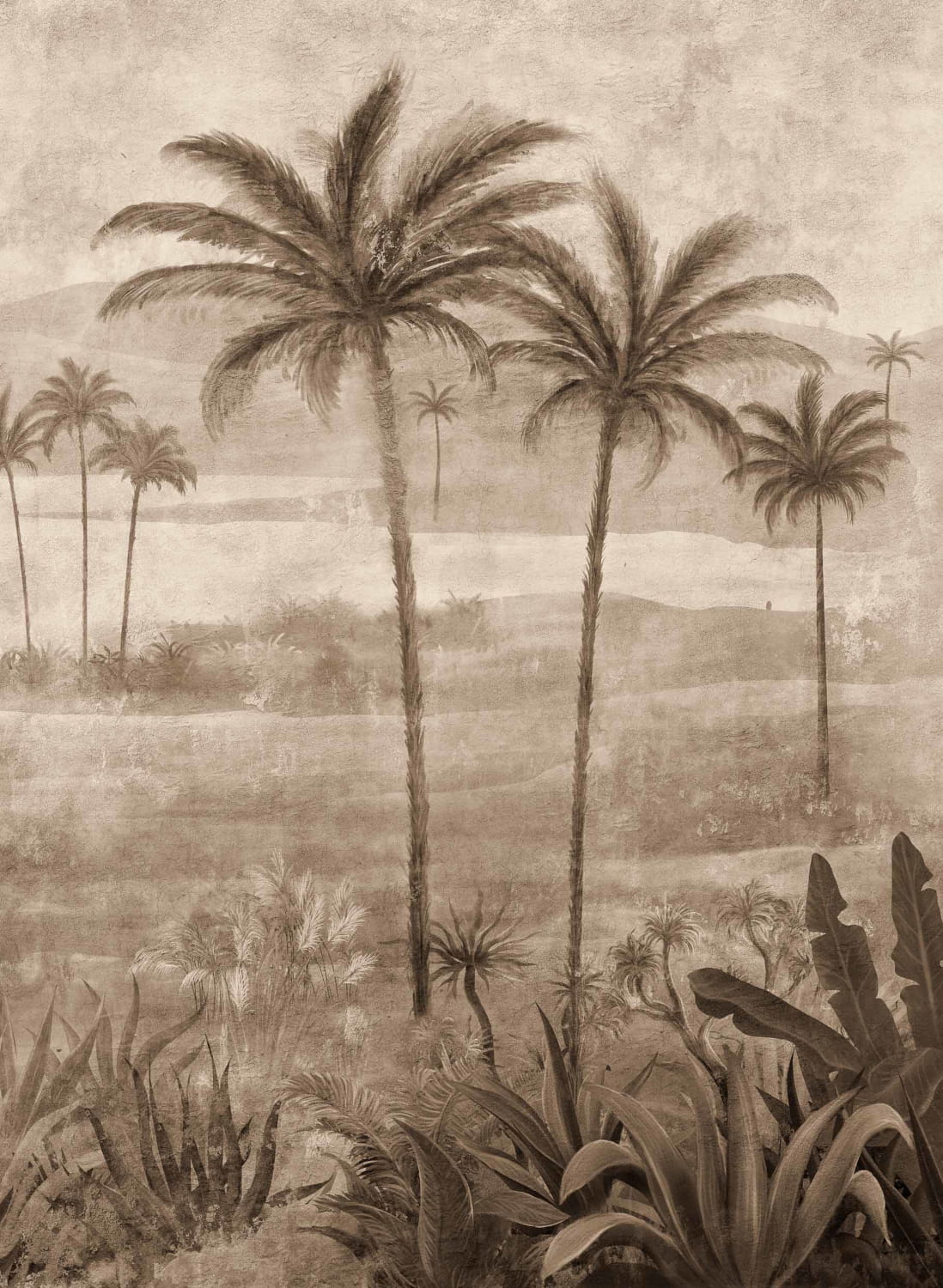 Wandbild Draa Palms - Bone