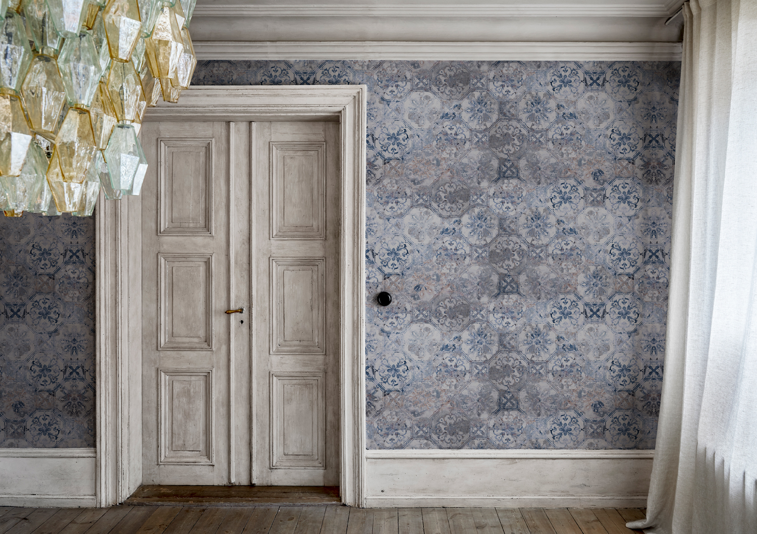 Wandbild Qatar - Indigo