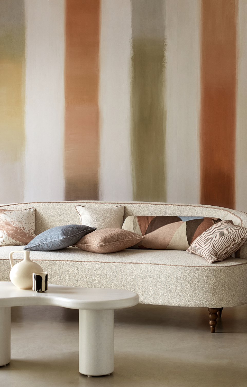 Wandbild Onburu - Rosewood/ Seaglass