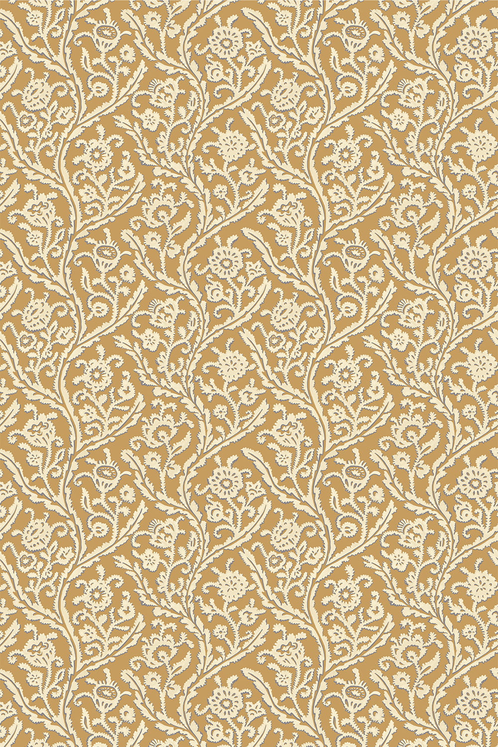 Carta da parati Letti - Mustard Yellow