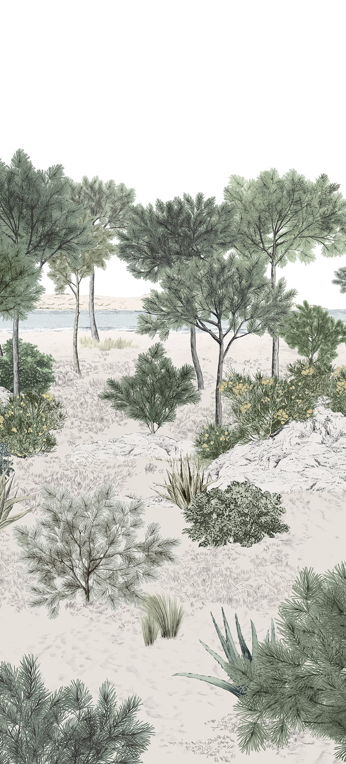 Wandbild Dune Naturel - Panel B