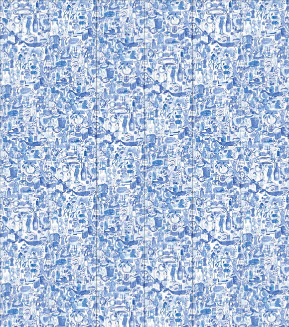 Wandbild I'm Blue - 06 Drops