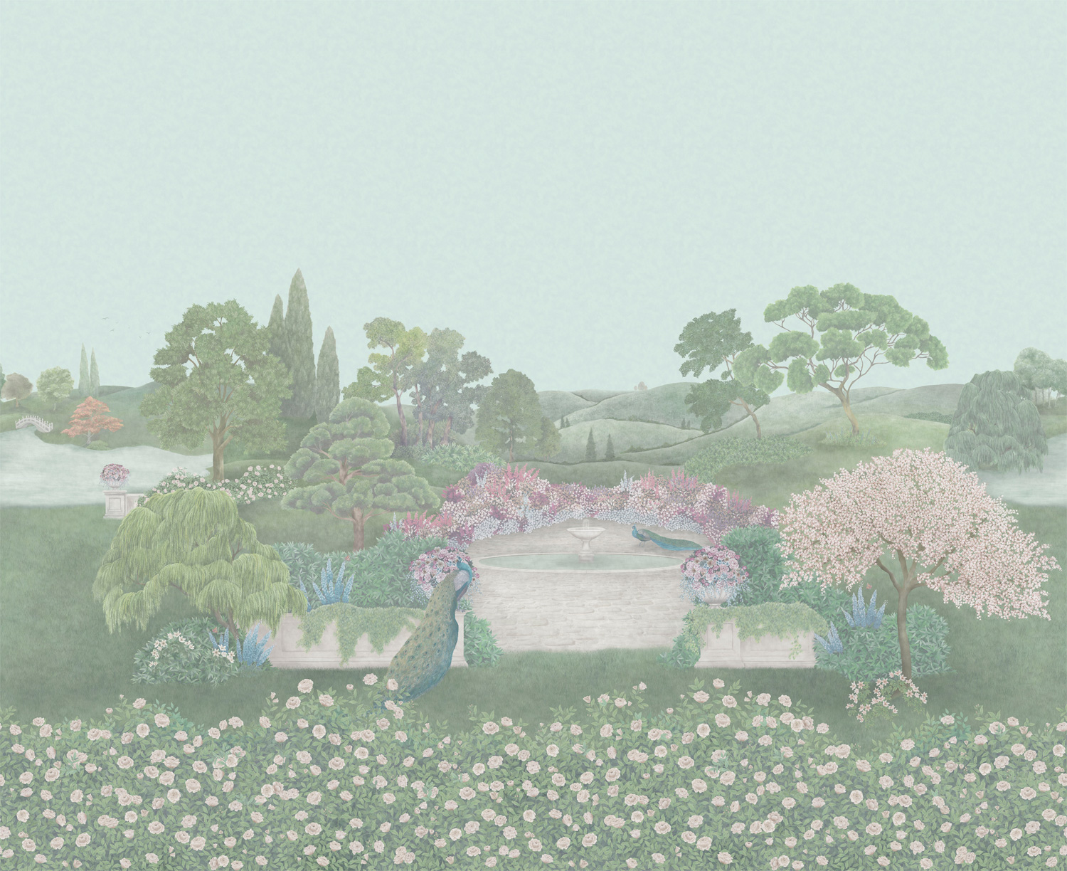 Wandbild Idyll - Eau de Nil